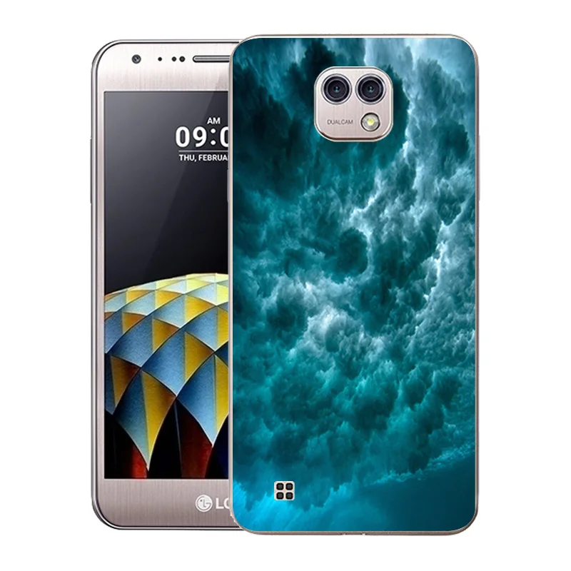 Чехол для LG X Cam 5 2 '' мягкий силиконовый чехол K580 K580DS разноцветный с принтом