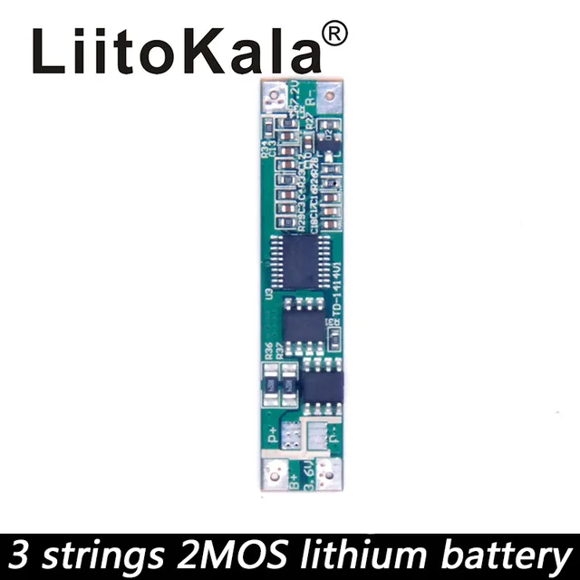 Печатная плата LiitoKala 3 S 12 В 18650 10 А BMS литиевая Защитная 8 11 1 6 в защита литий ионной