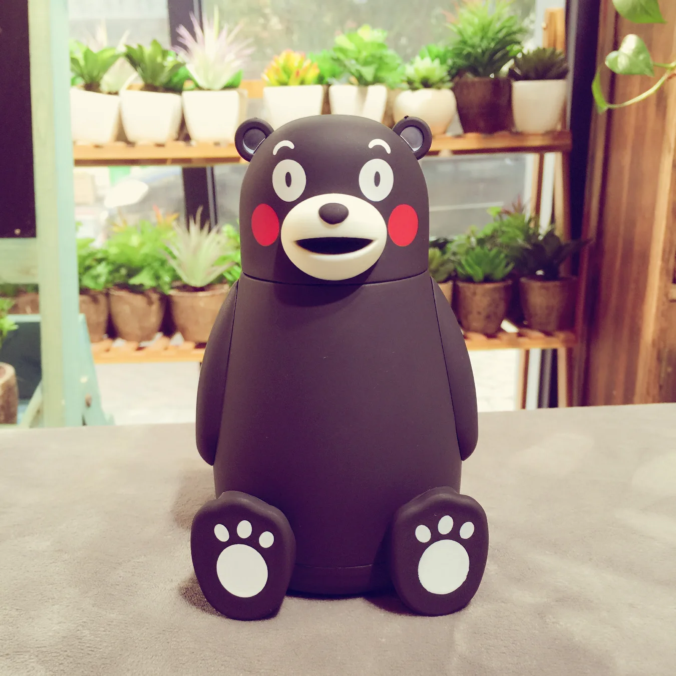 Милый термос Kumamon бутылка для воды японский талисман чашка термоса стеклянная Вакуумная чашка 280 мл детский подарок на день