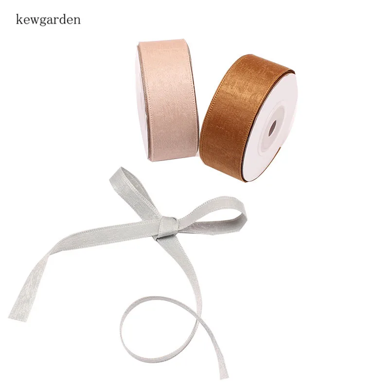 Kewgarden 40 мм 25 мм 10 мм Двусторонняя Толстая бархатная атласная лента вручную изготовленная лента DIY Бант Лента Riband упаковочная лента 5 метров