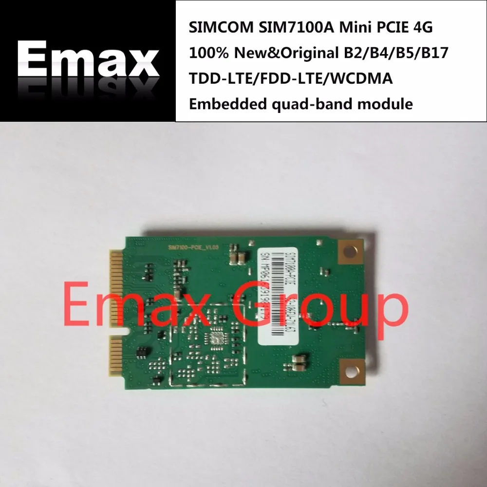 SIMCOM SIM7100A MINI PCIE многорежимный LTE B2/B4/B5/B17 TCP/UDP/FTP/FTPS/HTTP/HTTPS/SMTP/POP3 автономный GPS |