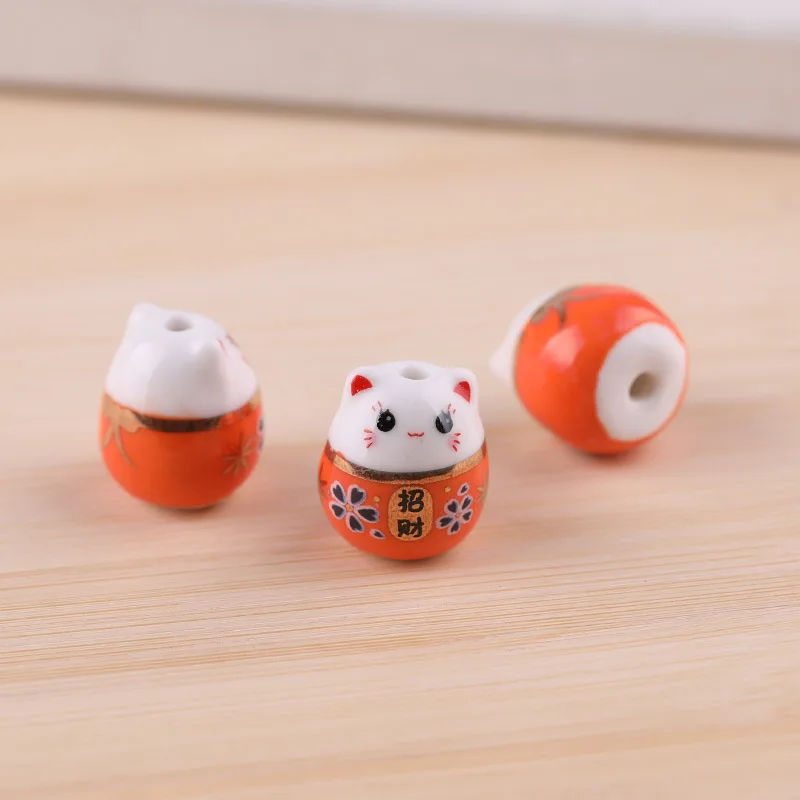 Number 4 Lucky cat украшение маленький мини творческий стол керамический автомобиль ювелирные изделия подарок Удача кошка - Цвет: Number 4