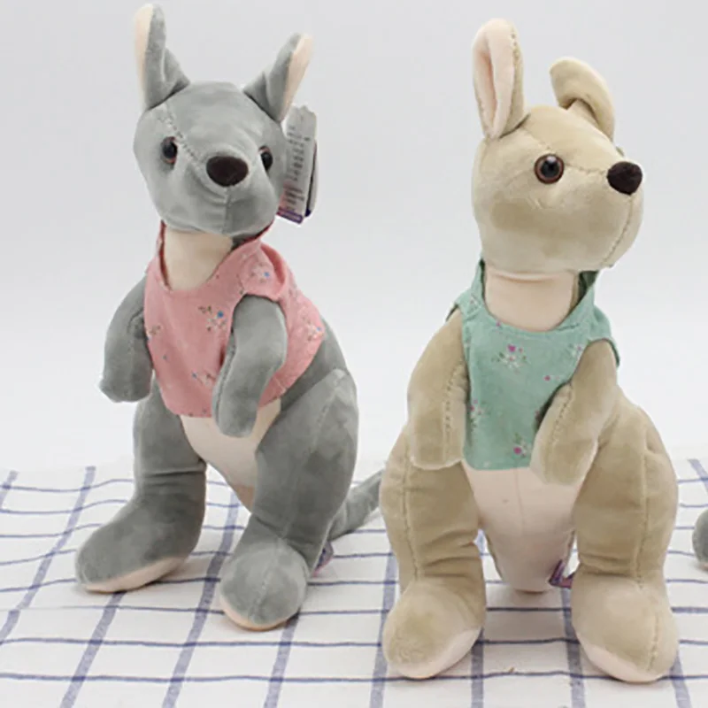 Dressing Kangaroo Plush Toy 25 cm Dolls For Children High Quality Soft Cotton Baby Brinquedos Animals Gift | Игрушки и хобби