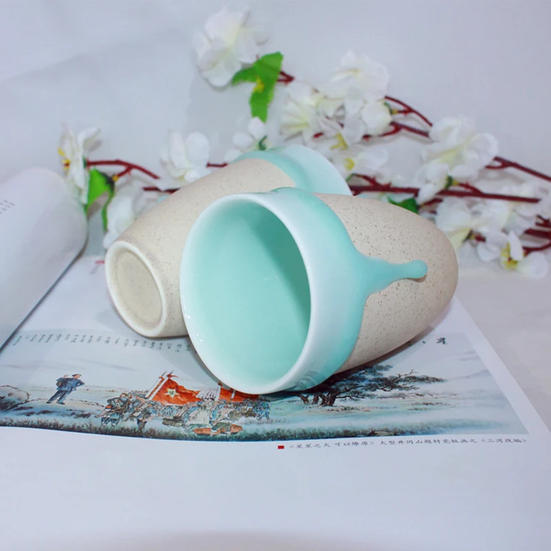 

Original Glaze Coffee Mug Office Tea Cup Creative Gifts Traditional Chinese Drinkware Ceramic Mugs Home Porcelain High Quality