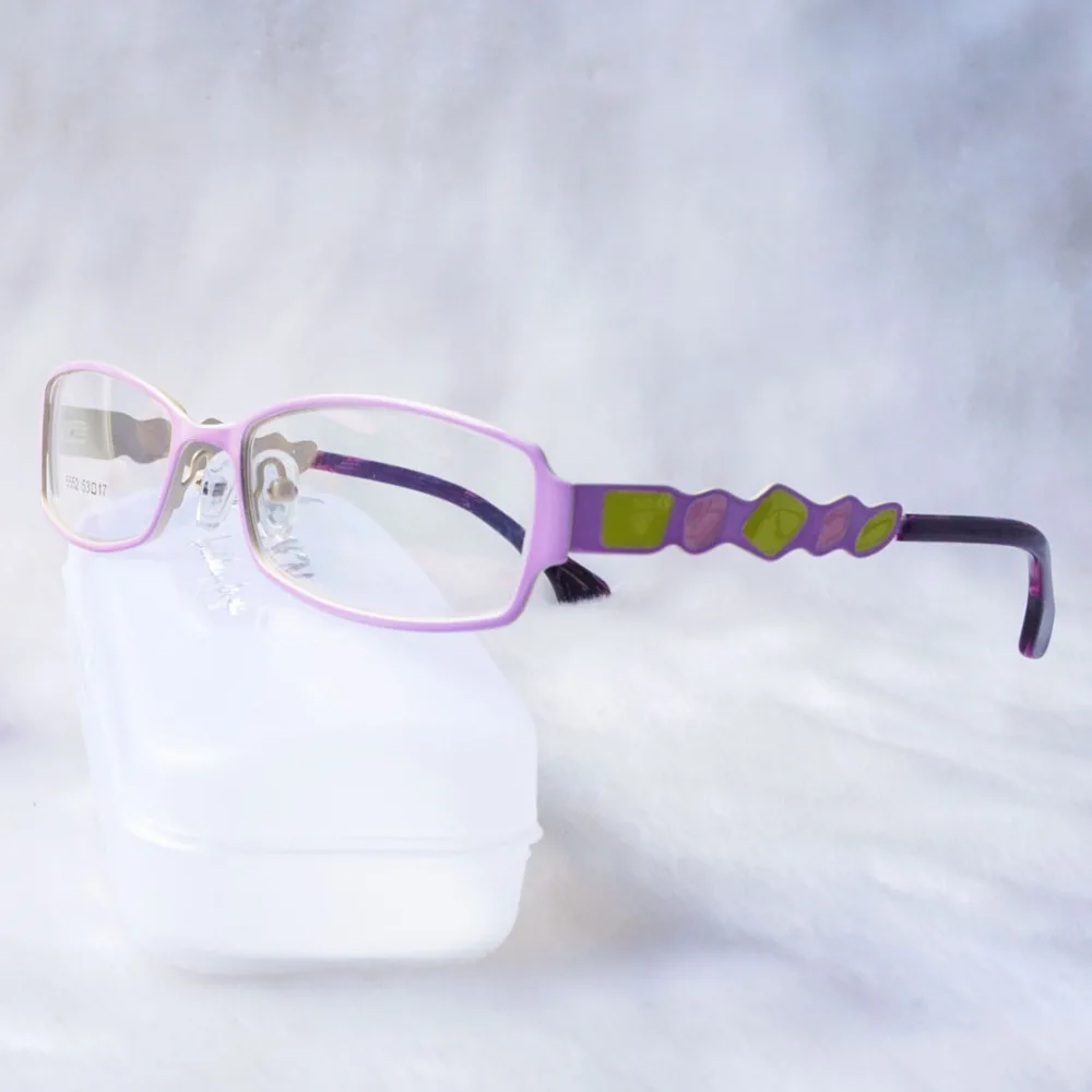 2017 Ретро женские очки с прозрачными линзами роскошные из сплава цветочные