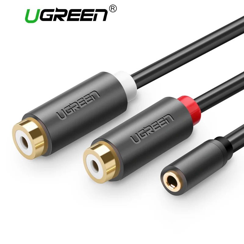RCA кабель Ugreen с разъемом 3 5 мм для домашнего кинотеатра DVD VCD и ТВ|Кабели VGA| |