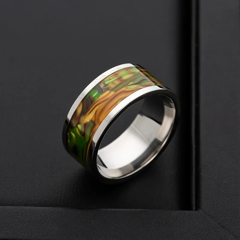 Модное мужское кольцо Anillos Anel 10 мм в виде ракушки Abalone ювелирные изделия из