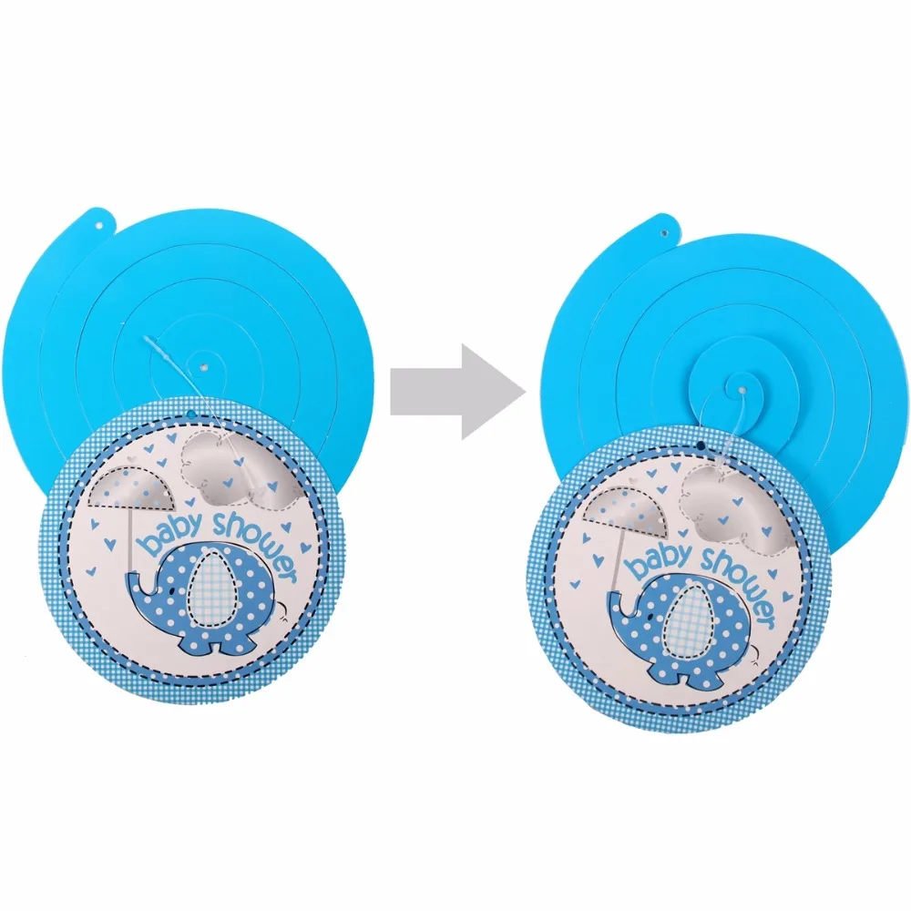 FENGRISE 6 шт. детская гирлянда для душа Висячие декоративные завитки его девочка