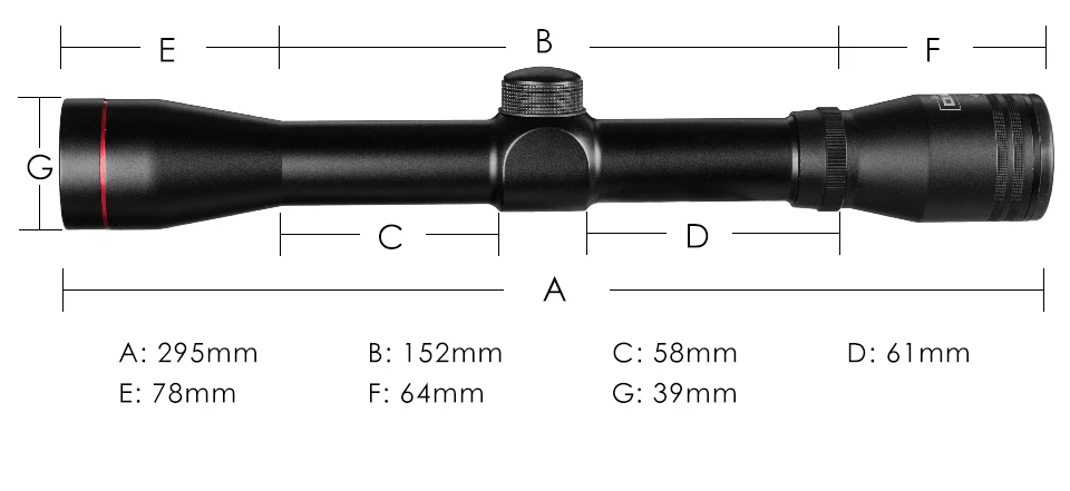 DIANA Tactical 4X32 Riflescope одна трубка стекло двойной крест сетка оптический прицел