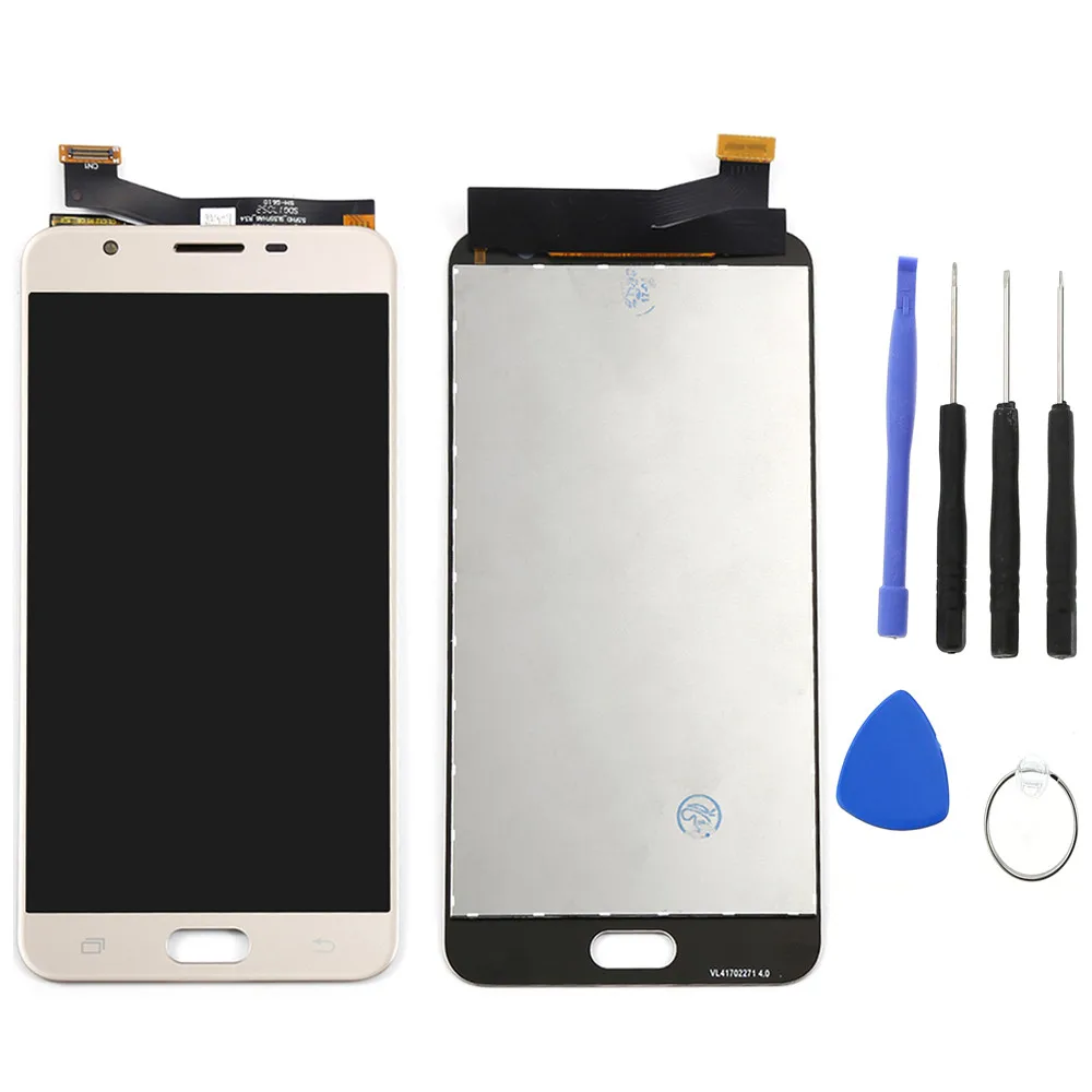 gold with tools G610f ЖК-дисплей для samsung Galaxy J7 Prime экран G610F G6100 G610M ЖК-дисплей с сенсорным экраном дигитайзер Запчасти для samsung J7 Prime ЖК-дисплей - Цвет: gold with tools