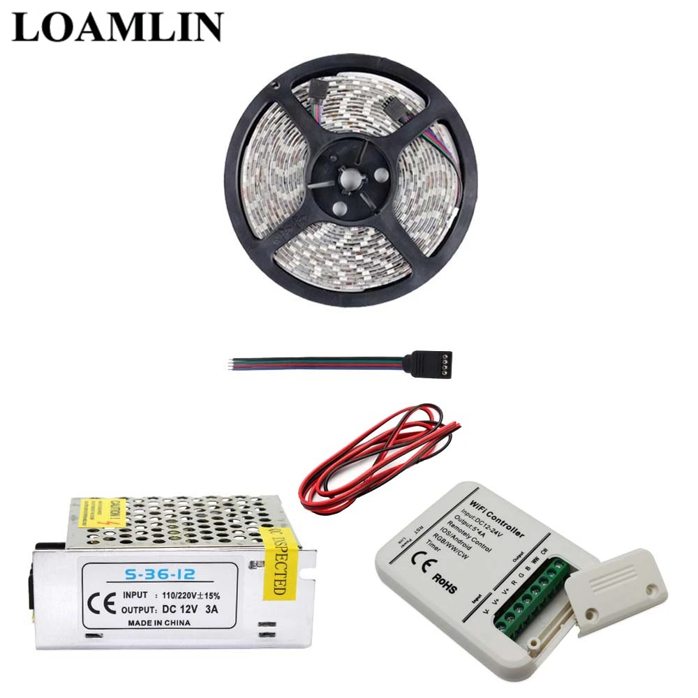 RGB Led Flexible Strip Light SMD2835/3528 With Magic Home Wifi Controller Power Adapter Driver Kit 5M 10M 15M 20M | Лампы и освещение