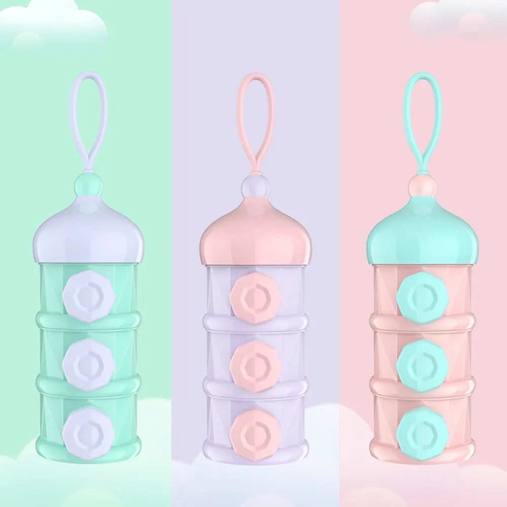 Mambobaby замок контейнер для детского питания для кормления малыша ящик для хранения BPA Бесплатно Детские контейнер для сухого молока 3 Слои Melkpoeder контейнер