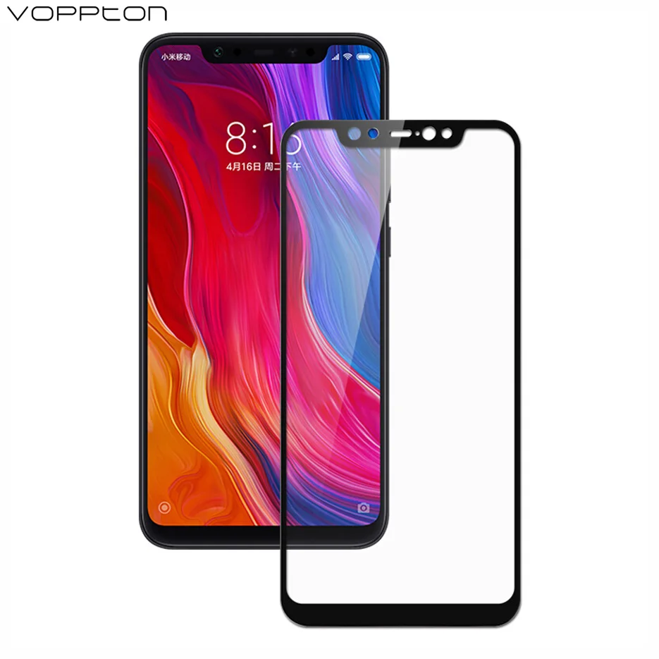 2 шт. для Xiaomi mi 8 закаленное стекло 9h Взрывозащищенная защита экрана против