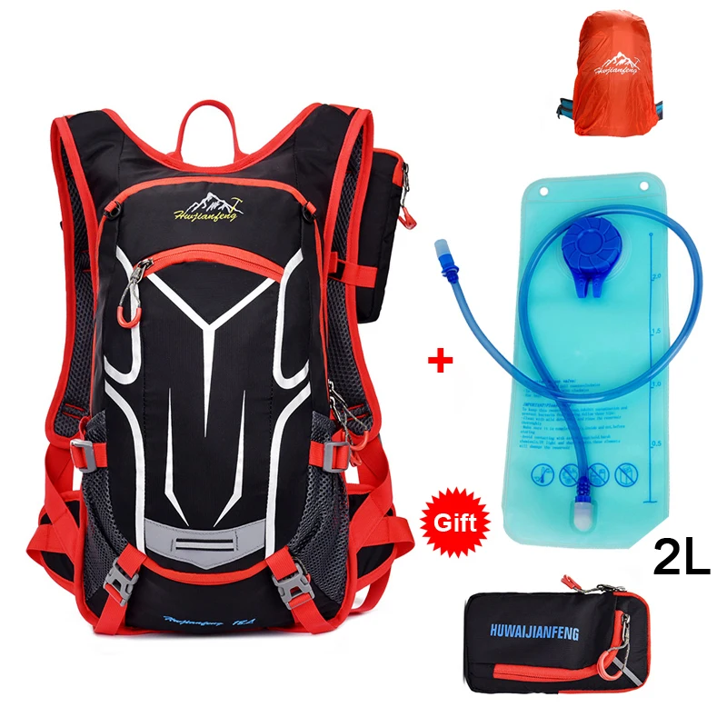 Blue/green 18L Waterproof Bicycle Backpack+2L Water Bag Outdoor Sport Hiking Backpacks Bike Cycling Camping With Rain Cover|bag outdoor|outdoor