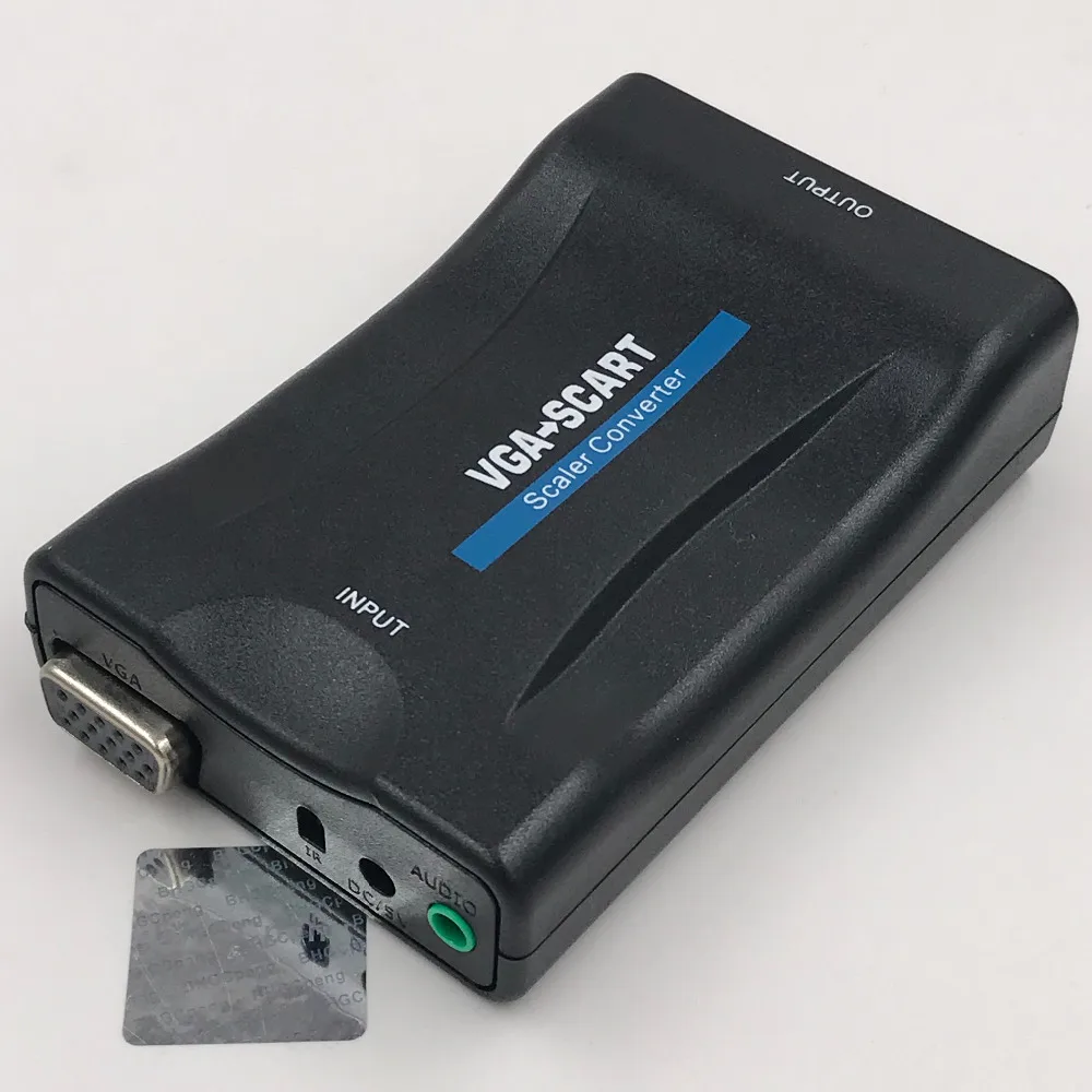 Преобразователь VGA в Scart 1080P преобразователь видео и аудиосигнала высокое