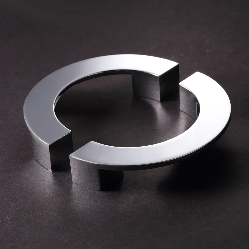 Хромированные ручки для шкафа серебристые из цинкового сплава кухонные