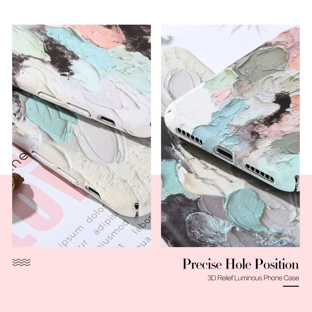 Телефонный чехол KISSCASE для iPhone 8 Plus Fundas 3D светящаяся жесткая задняя крышка плюс X чехлы на.