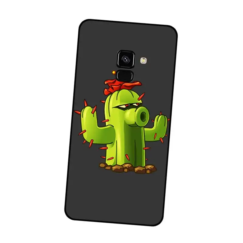 P025 Cactus Cute Black Silicone Case Cover For Samsung Galaxy J2 J3 J4 J5 J6 J7 J8 Pro Plus Prime 2018 2017 |