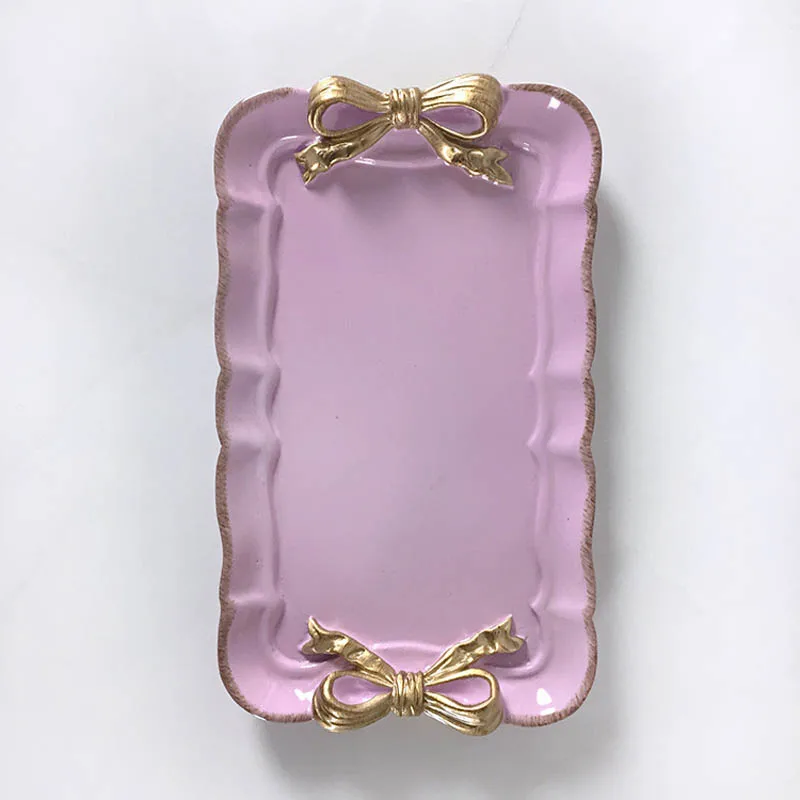 rectangle purple Смол, посуда для торта и тарелки, японский стиль, контейнер для десерта, кофейная подставка, коробка для еды, тарелка, ремесло, подарок, не допускает нагрева, Платон - Цвет: rectangle purple