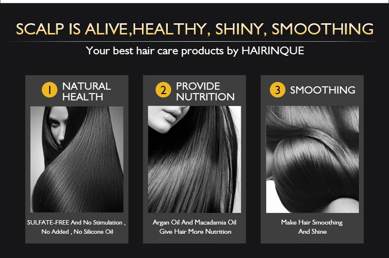 11,11 HAIRINQUE Argan oil nad Macadamia nut oil увлажняющий шампунь для волос 300 мл без сульфатов делает волосы питательными и увлажняющими