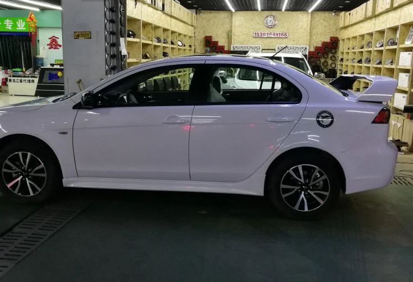 Для LANCER спойлер EVO ABS Материал заднее крыло праймер цвет задний спойлер для Mitsubishi LANCER EVO спойлер 2010