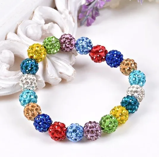 Женский браслет ручной работы 20 шаров 10 цветов|fashion jewelry at wholesale prices|fashion doll clothes