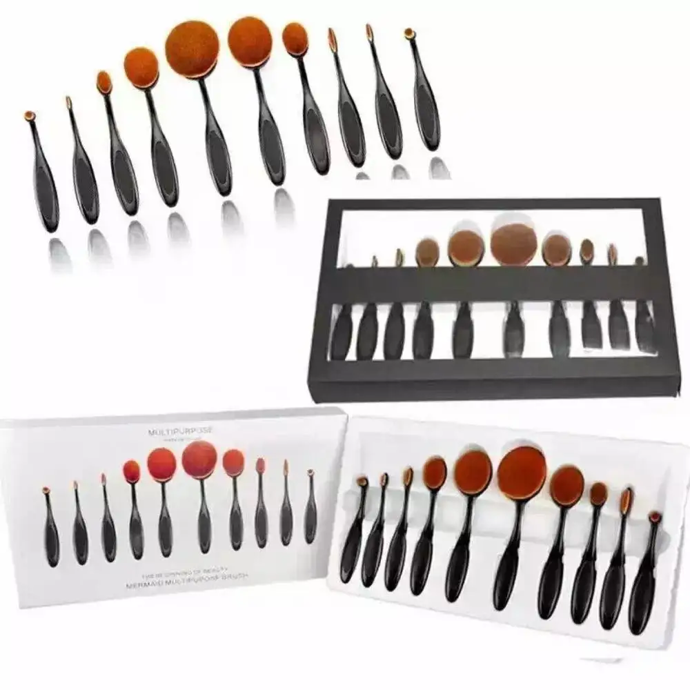 10 наборов кистей нового типа brush set up новый кисти для макияжа |