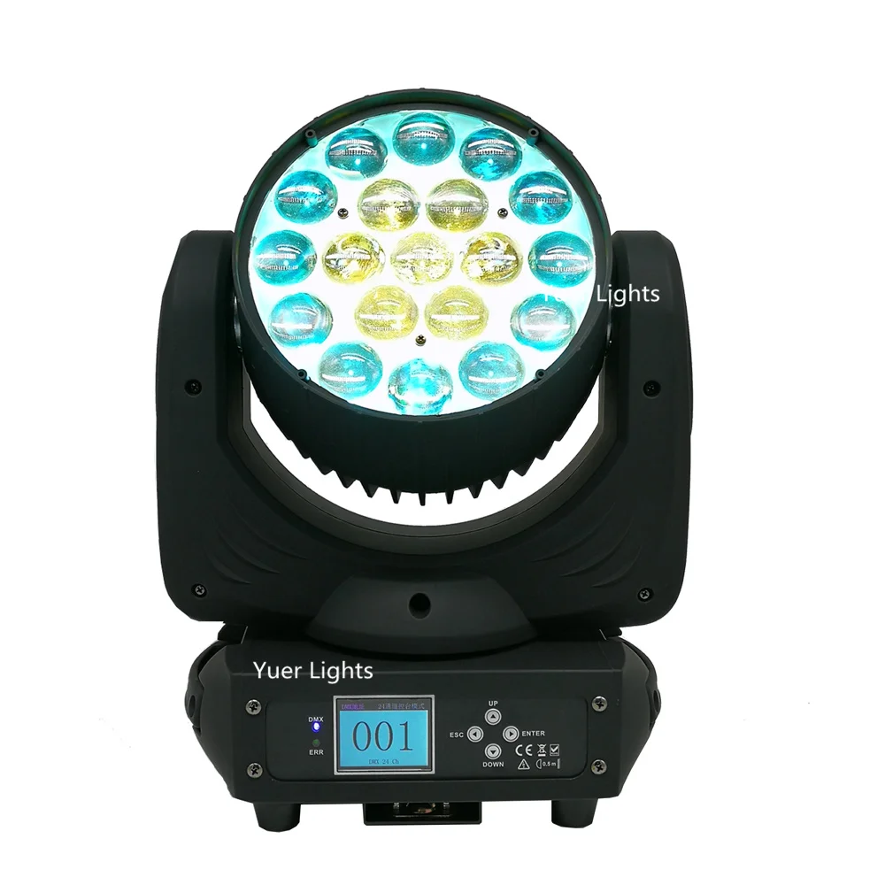 Профессиональный сценический свет 19x15 Вт led RGBW дискотека вспышка dmx512 круг