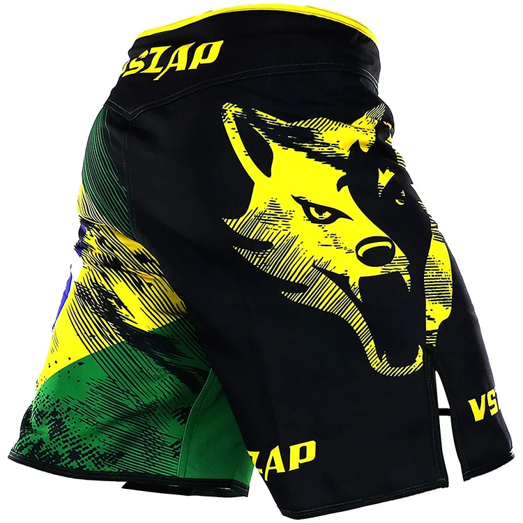 VSZAP мужские шорты для бокса бразильские MMA короткие боксерские с принтом