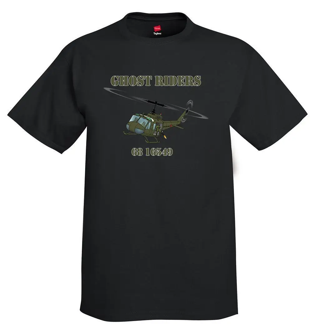 В Стиле Хип хоп Новинка футболки Мужская брендовая одежда колокол UH 1 Huey / Iroquois