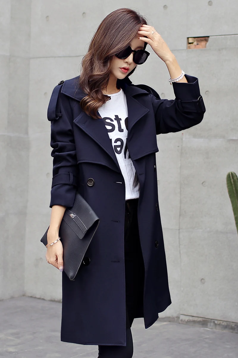 Модное осеннее и весеннее тонкое длинное пальто 2017|coat spring|new spring autumnlong coat autumn |