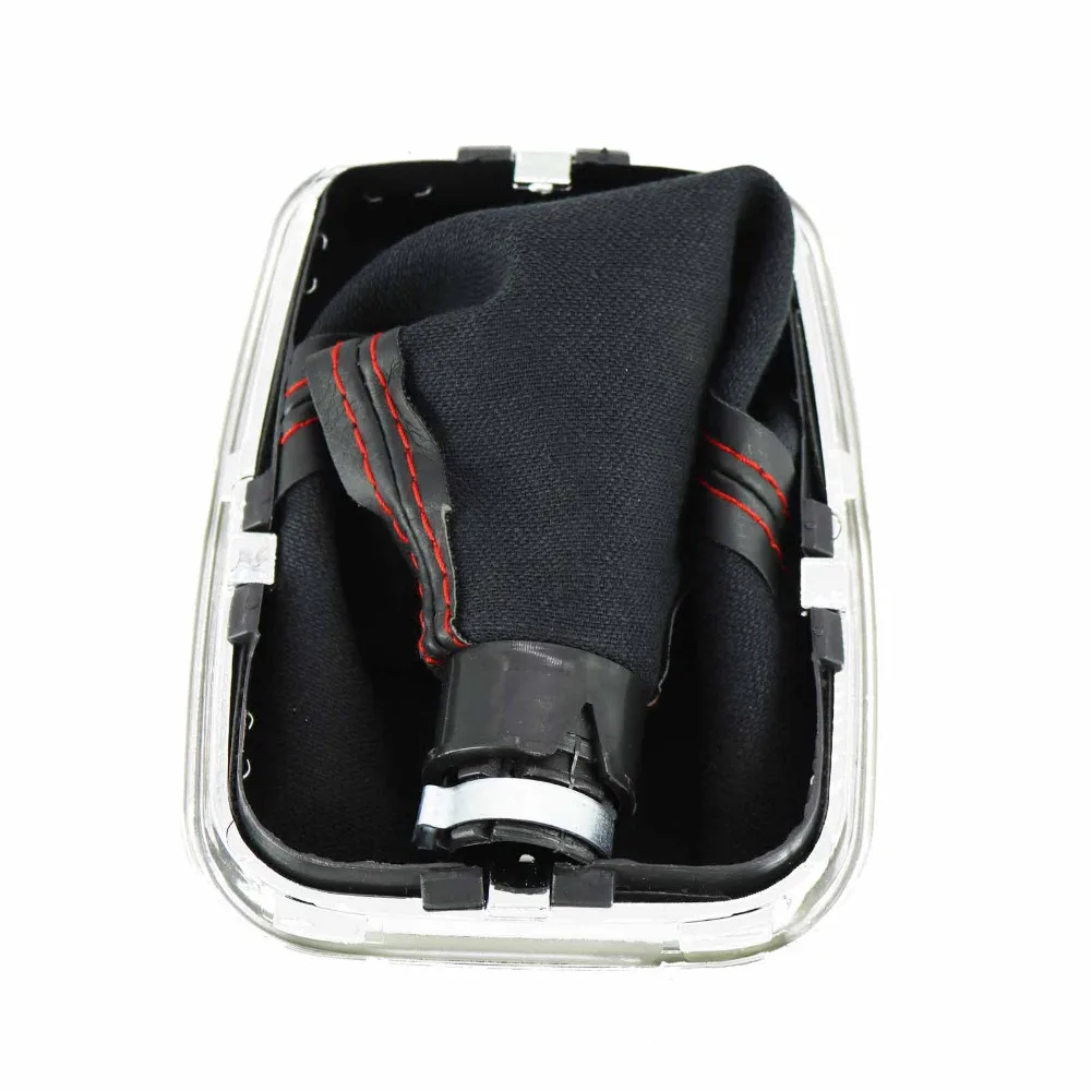 6 Speed Gear Shift Knob With Boot And Red Line For VW Golf 4 MK4 1998 19999 2000 2001 2002 2003 2004 2005 2006 | Автомобили и