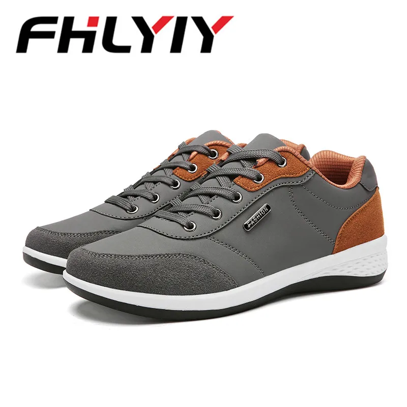 Mens Shoes Lace-Up Men Fashion Microfiber Leather Casual Brand Sneakers Winter FLats Zapatos De Hombre | Обувь