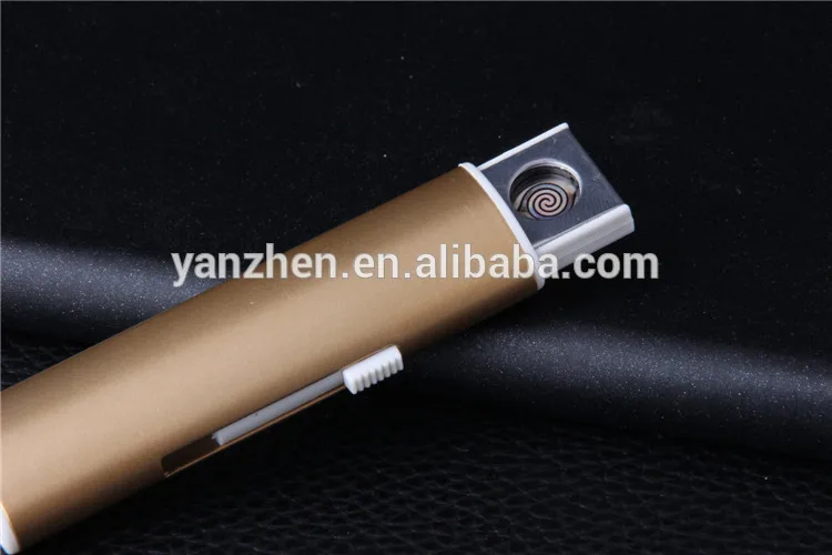 02 креативный цинковый сплав Двустороннее освещение USB перезаряжаемая зажигалка