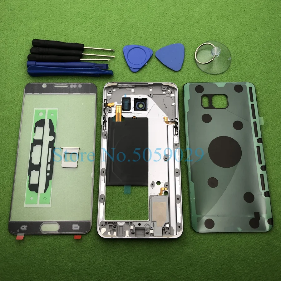 Для Samsung Galaxy Note 5 N920 N920F полный корпус задняя рамка средняя крышка + передняя