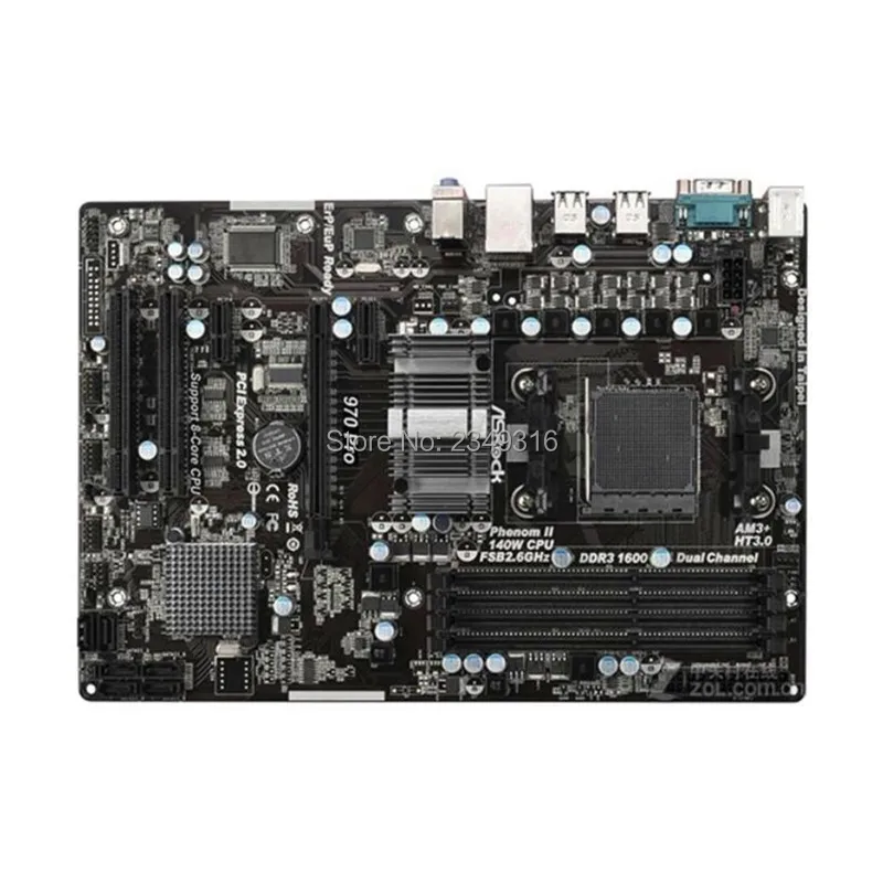 Для ASRock 970 Pro рабочий стол для AMD 970 материнская плата Socket AM3 AM3+ DDR3 SATA3 USB3.0