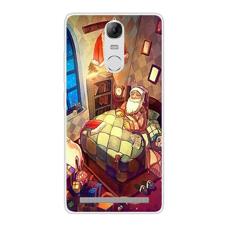 Защитный силиконовый чехол Чехлы для lenovo K5 Примечание задняя панель ТПУ для Coque lenovo k5note телефон случаях рождественский сезон Дизайн сумка - Цвет: 02