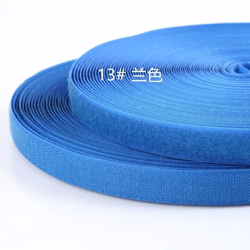 13 Blue 2 см* 1 м полиэфирный нейлоновый крючок и петельная лента Волшебная не самоклеющаяся клейкая крепежная лента для сумок одежды DIY Застежка Швейные аксессуары - Цвет: 13 Blue