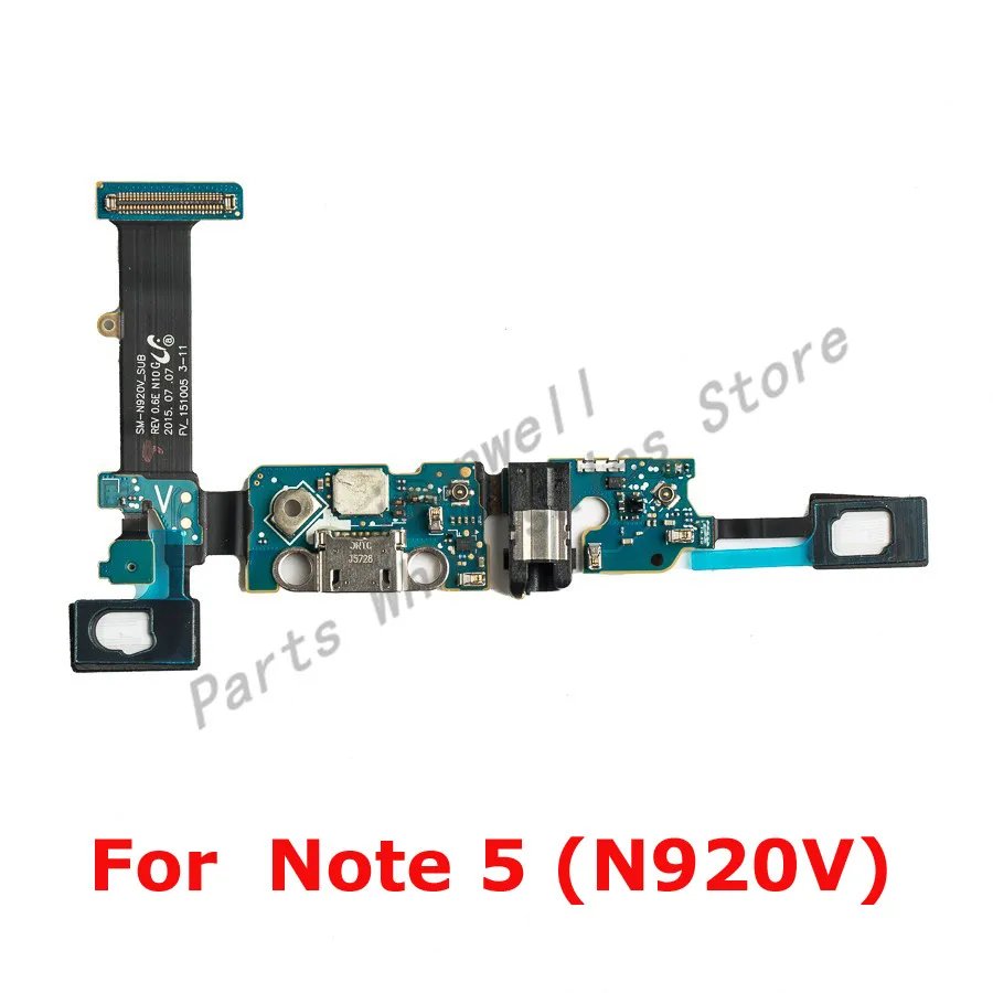 For Sam Galaxy Note 5 N920A N920P N920R4 N920T N920V Dock Connector Charger Charging Port USB Flex Cable Note5 Replacement Part | Мобильные