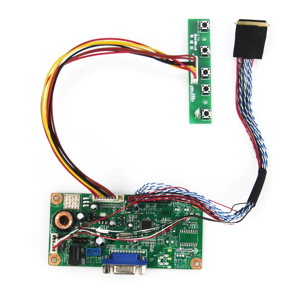 M.RT2270 LCD/LED Controller Driver Board(VGA) For LP173WF1 HSD173PUW1-A00 LVDS Monitor Reuse Laptop 1920x1080 |
