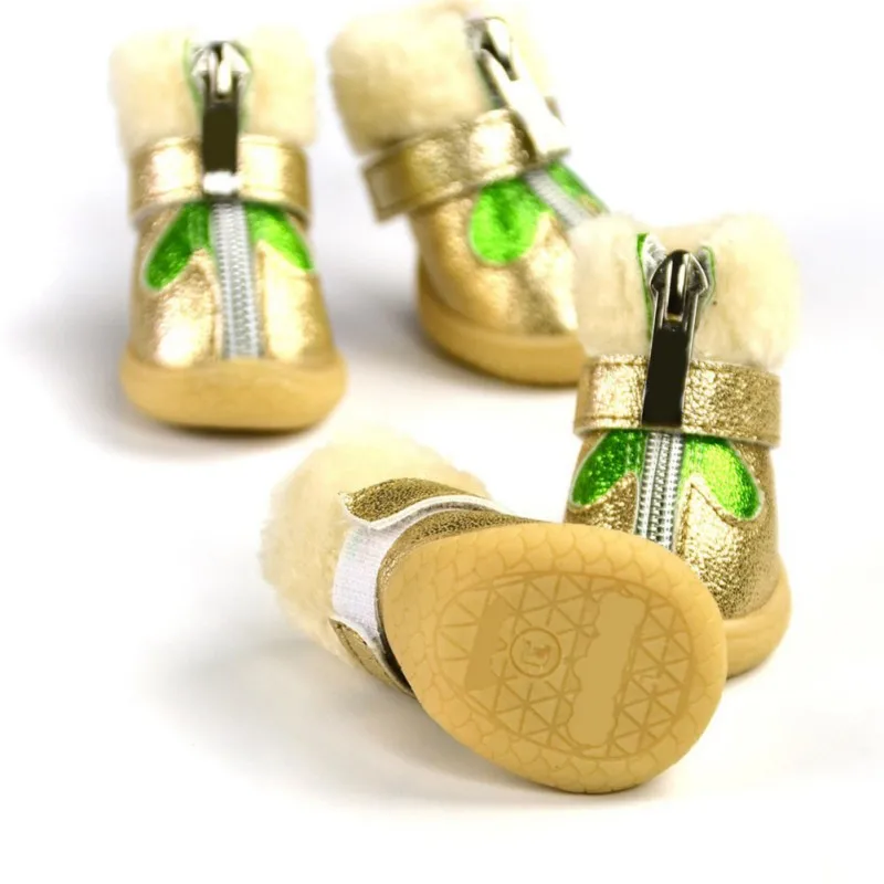Pet autumn winter snow boots waterproof slip-resistant Dog shoes Pets Supplies Teddy Chihuahua