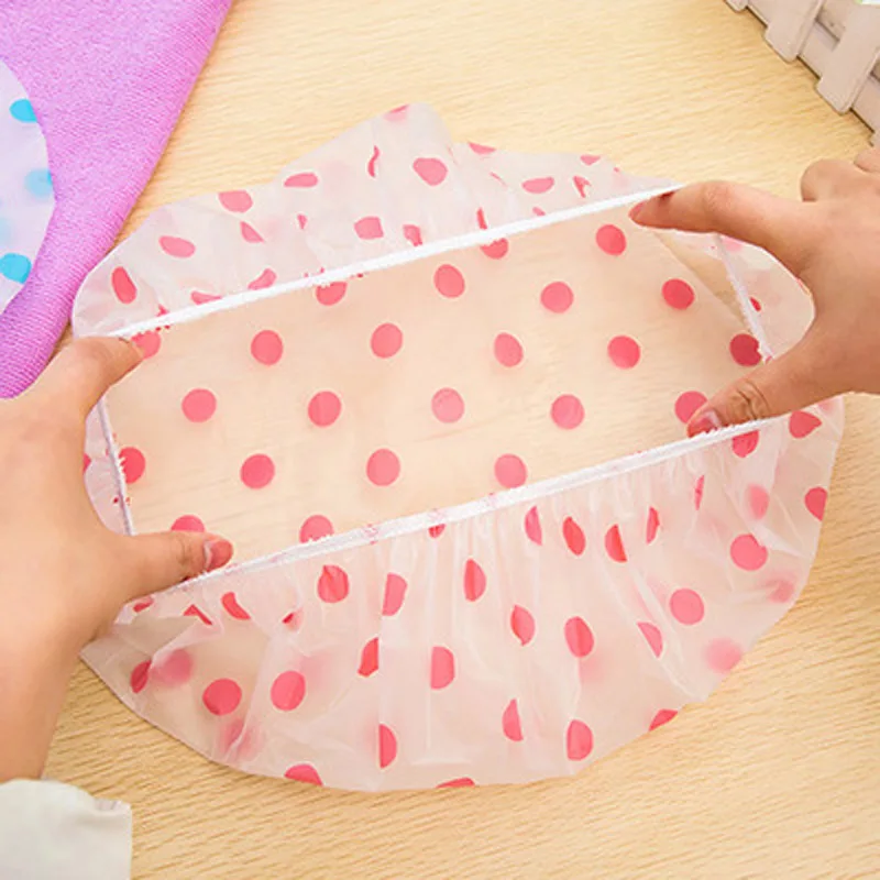 1 шт. водонепроницаемая шапочка для душа в горошек|Шапочки душа| |