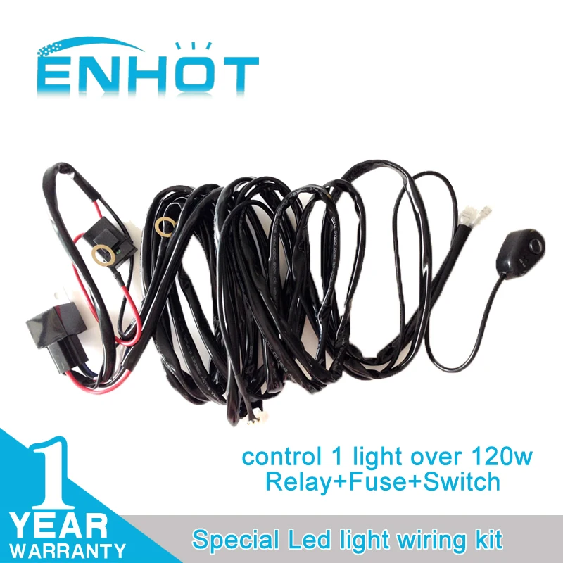 Внедорожный светодиодный светильник набор жгутов проводов 12 В 40А удлинитель