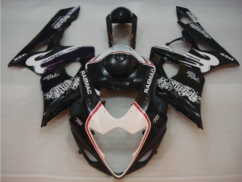 Набор обтекателей для литья под давлением GSXR1000 05 06 GSX R GSXR 1000 K5 2005 2006 ABS белый черный