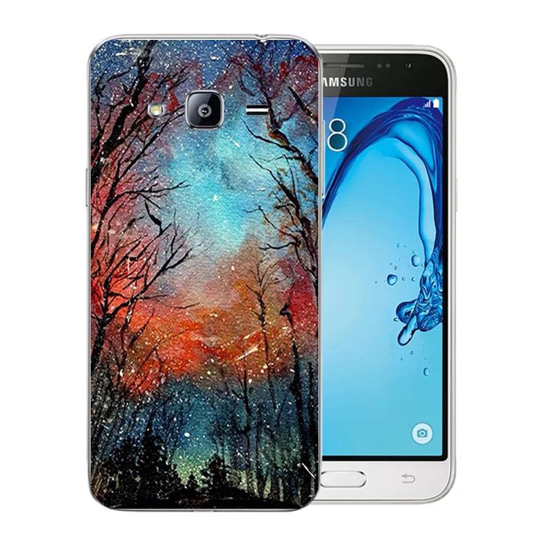 Чехол для Телефона силиконовый Samsung Galaxy J3 2016 j310 ТПУ задняя крышка 5 0 дюйма (2016)
