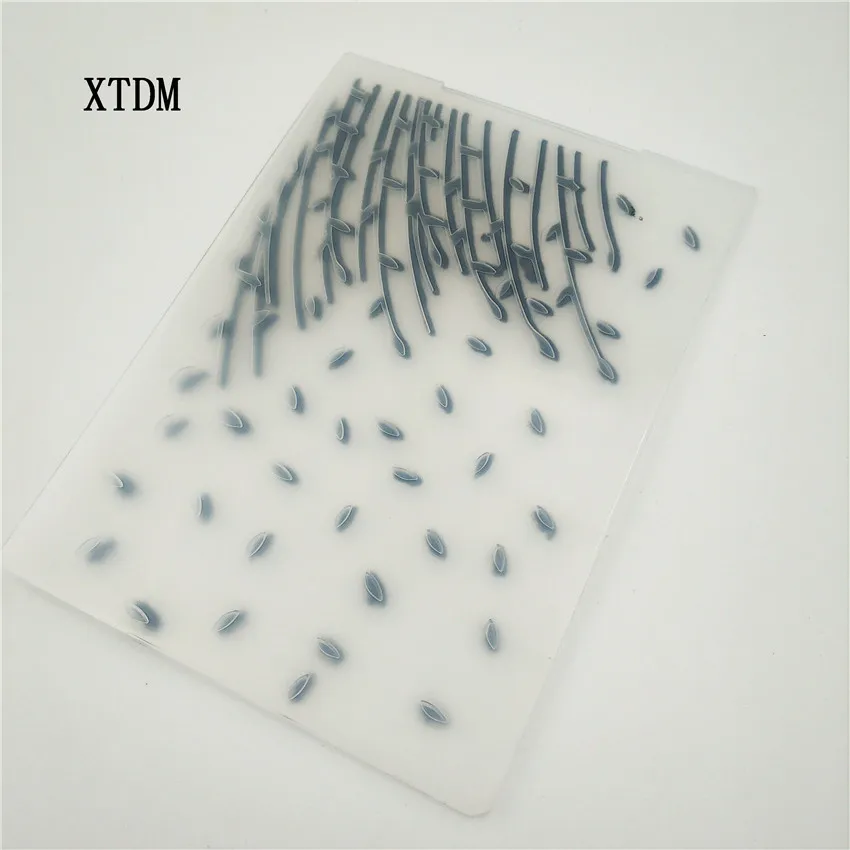 HOT plastic bamboo dry template craft card making paper album wedding decoration scrapbooking Embossing folders | Дом и сад