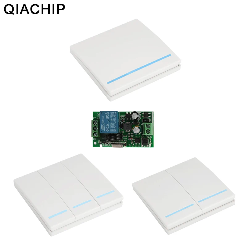 QIACHIP Универсальный 433 MHz Беспроводной удаленного Управление переключатель AC 85 V 110
