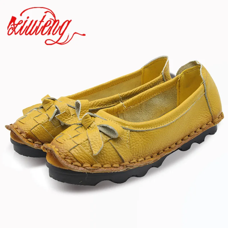 Женская обувь на плоской подошве Xiuteng повседневная из натуральной кожи с