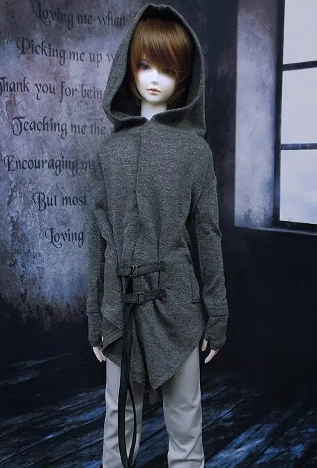 Новая кукла BJD серая толстовка с длинным рукавом для куклы 1/3 1/4 MSD|doll clothes|for bjdclothes