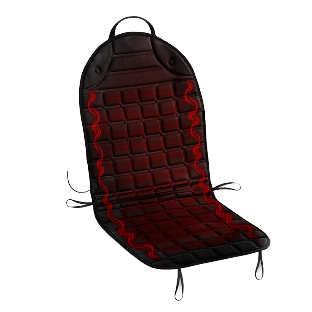 1pcs black Новые одиночные/пара 12v подогрев подушки для зимнего подогрева автомобиля подушки сиденья, сохраняющие тепло покрытие автомобиля гарантия качества - Название цвета: 1pcs black